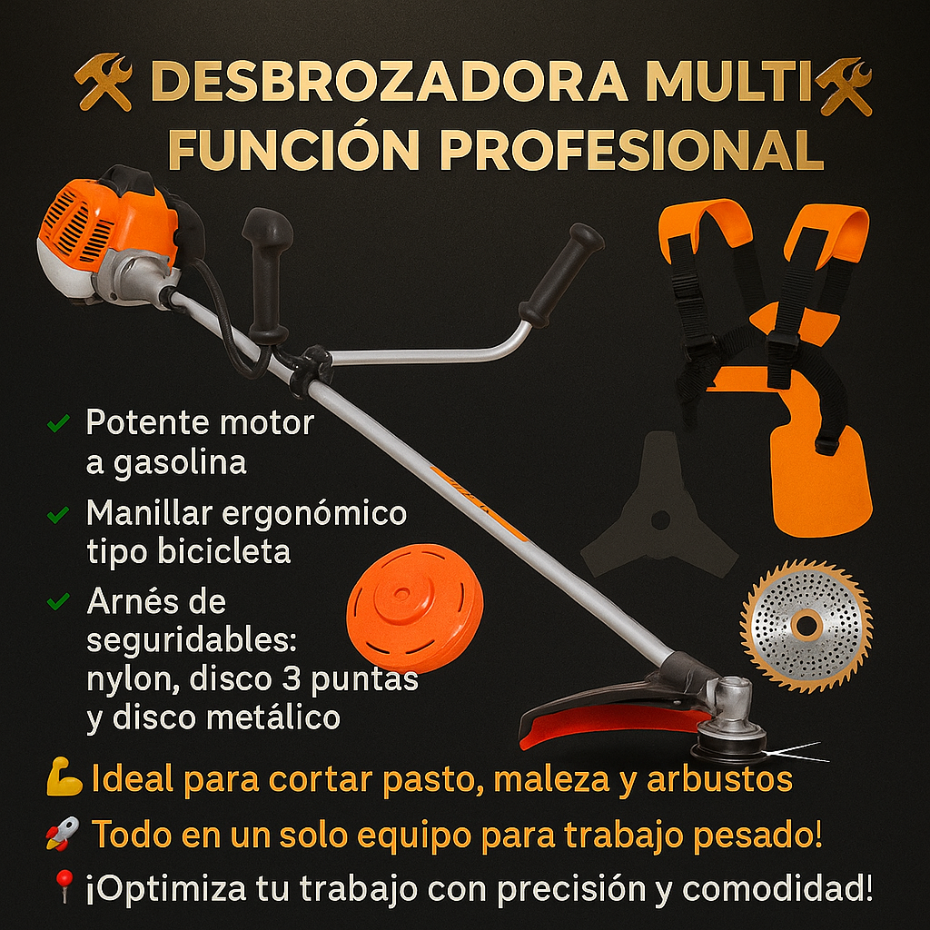 Podadora Orilladora bencina 52cc 2 tiempo