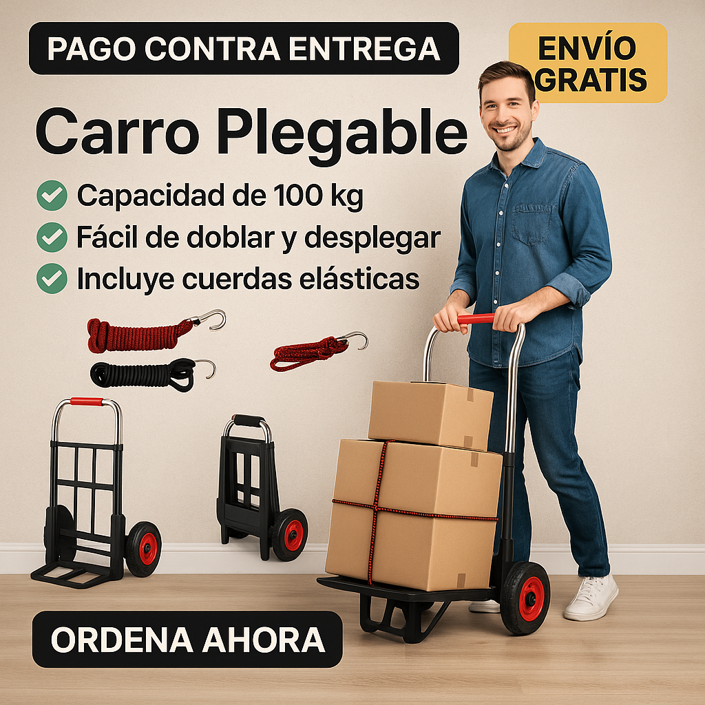 Carro Flexible con Capacidad de 100 Kg